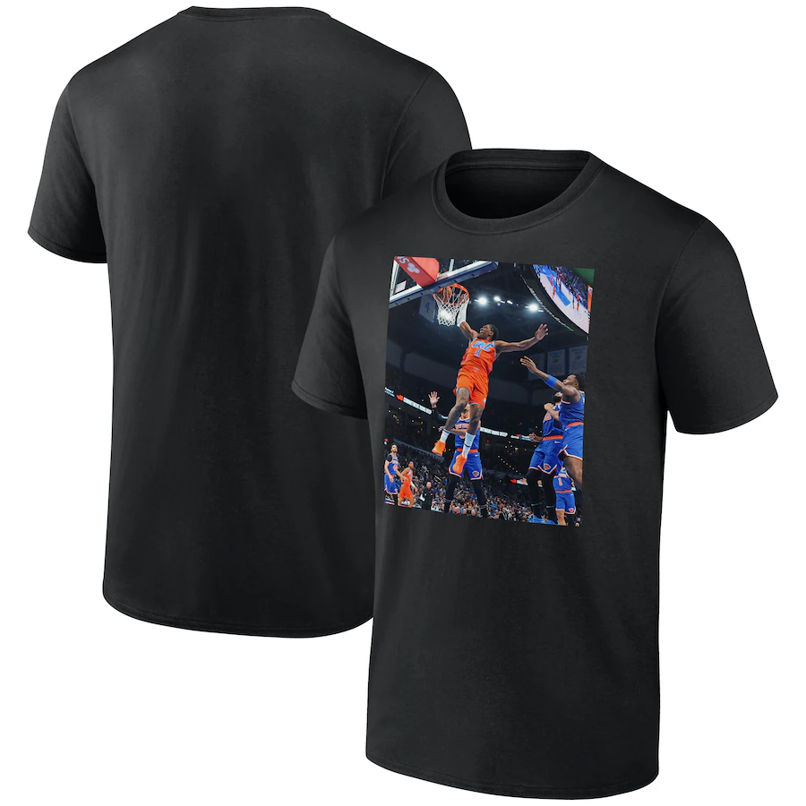 Men Oklahoma City Thunder short T Shirt 2025 style 44